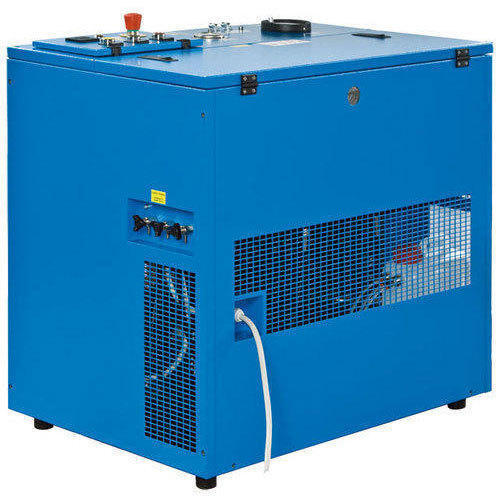 Plastic Process Chilling Plant - Copper Cooling Coil, Dimensions 0.8x0.6x0.8 M, Blue Color | 1/2 Hp Refrigeration Motor, 10 Lpm Water Flow Rate, 1 Year Warranty, 68 Noise Control