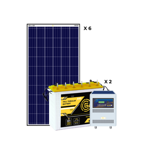 2KW ऑफ़ग्रिड पावर प्लांट