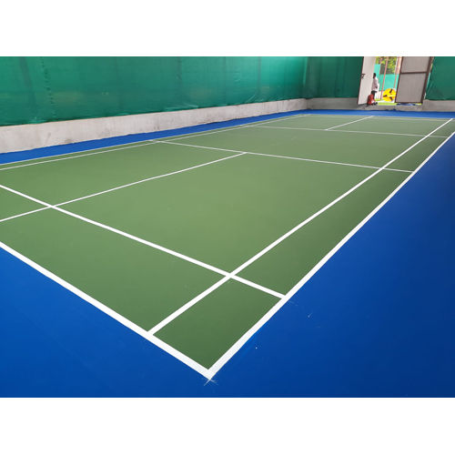 Synthetic Badminton Court Flooring - Color: As Per Requirement