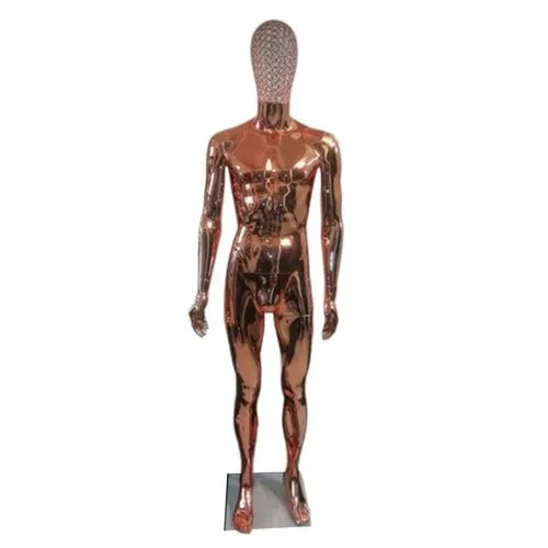 Golden Chrome Full Body Mannequin - Age Group: Adults