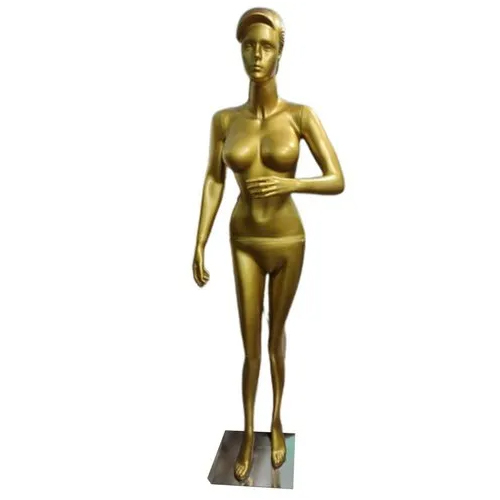 Golden Female Fiberglass Mannequin - Age Group: Adults