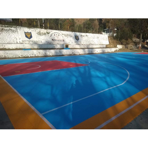 Synthetic Basketball Court Flooring - Color: As Per Requirement