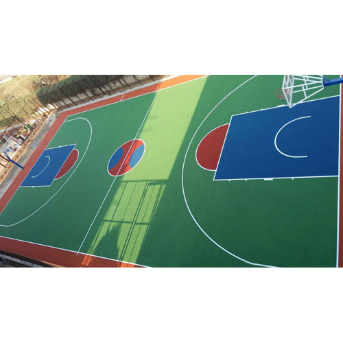 Synthetic Basketball Court Flooring - Color: As Per Requirement