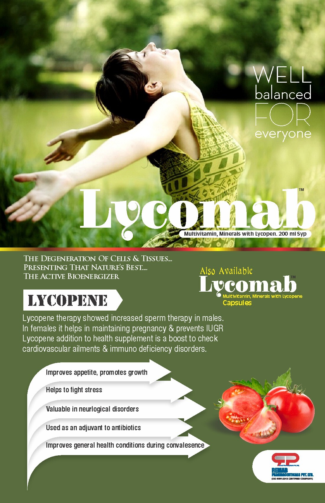 Multivitamin And Minerals With Lycopen 200ml Syp General Medicines