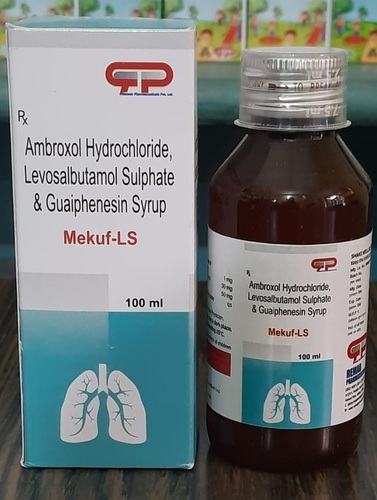 Levosalbutamol Sulphate - Guaiphenesin - Ambroxol Hydrochloride Syrup 100 Ml | Improve Breathing Disorders, Suitable For Adults, Liquid Form