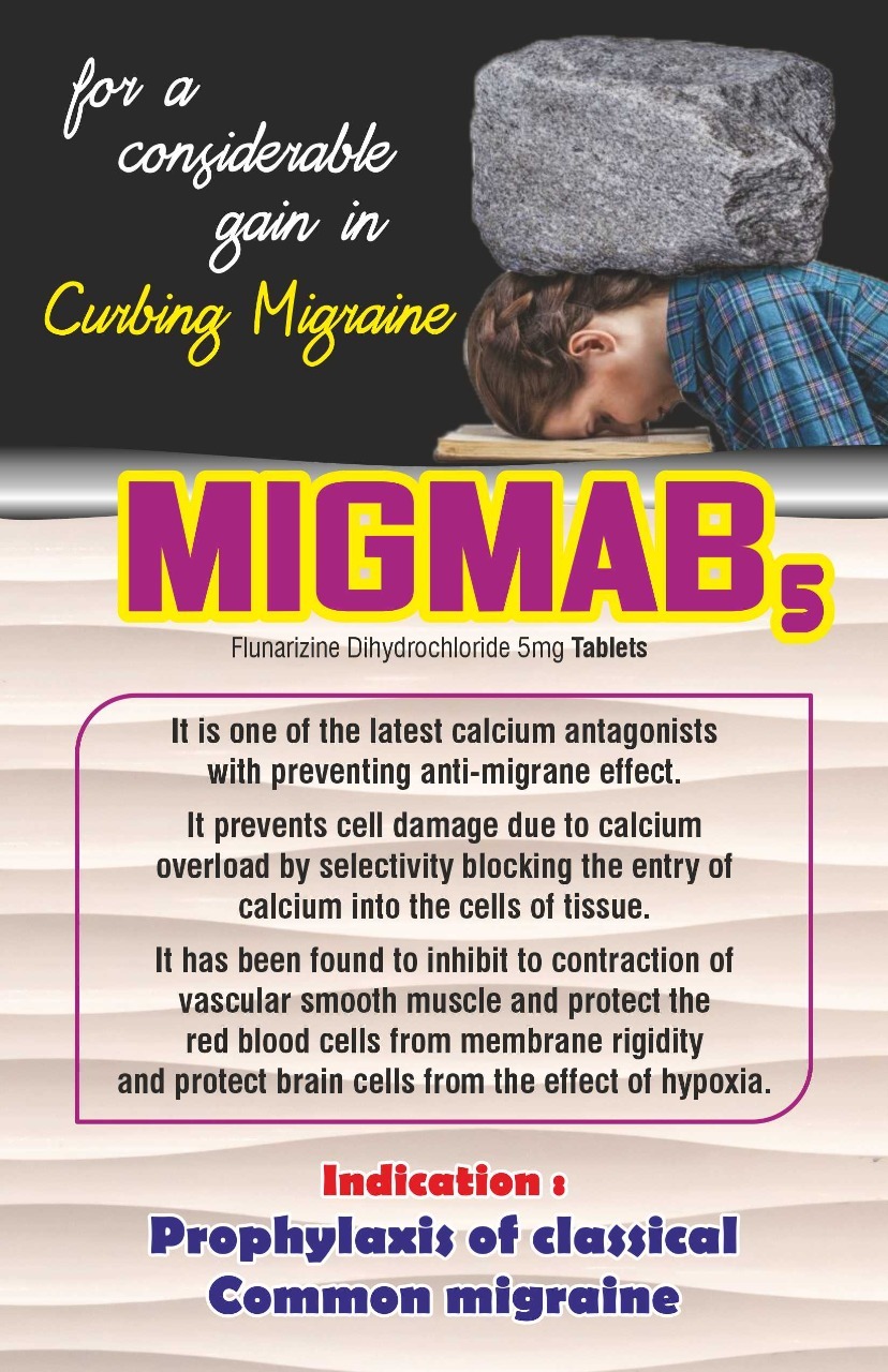 Flunarizine 5 Mg Tablet General Medicines