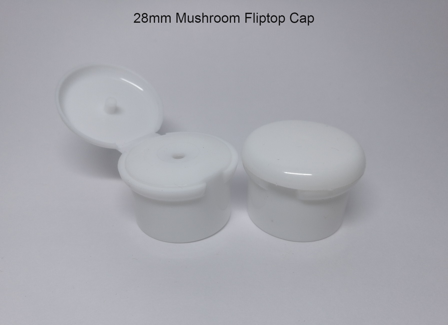 Mushroom Fliptop Cap - Pp Material, 28 Mm Dimensions, White Color, Neck Size 25 Mm & 28 Mm | Ideal For Honey Dispensing, Recyclable Design