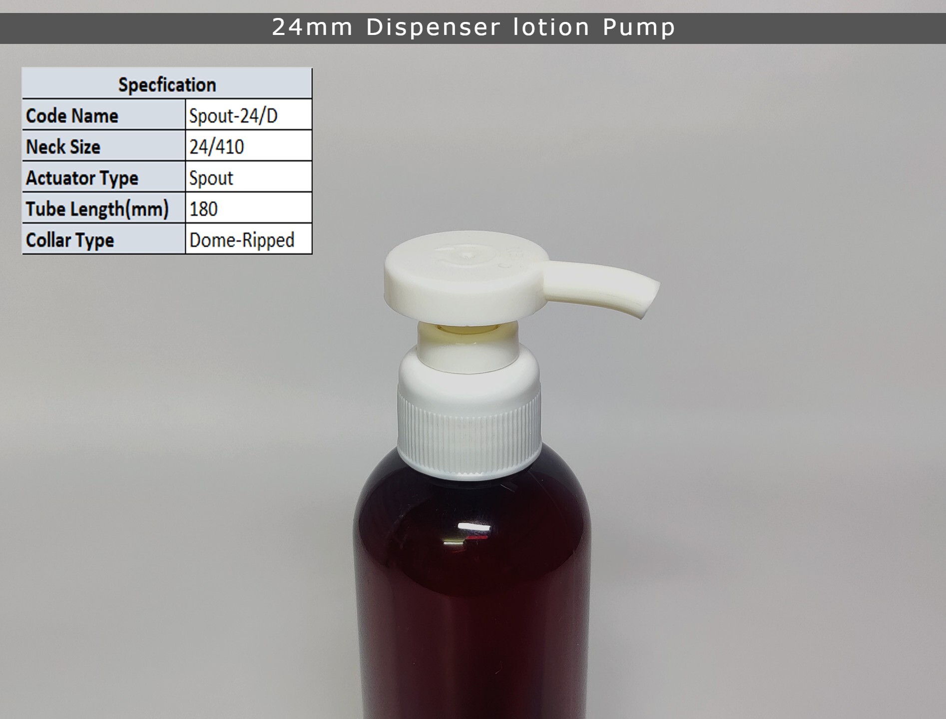 Lotion Pump - Premium Plastic , 24mm Neck Size For Effortless Dispensing, Versatile Application