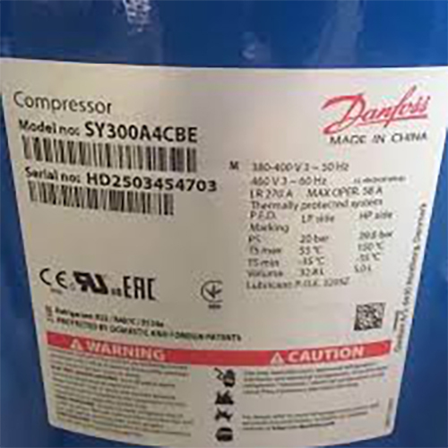 Lubricated Danfoss Sy 300 Scroll Compressor