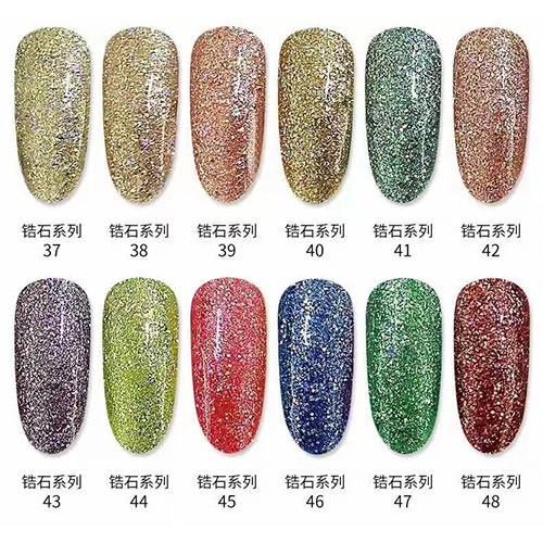 कलर्ड नेल एक्सटेंशन जेल कलर कोड: अलग-अलग उपलब्ध