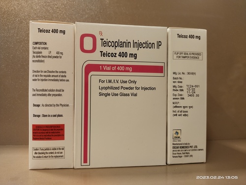 Teicoplanin Lyophilized - Drug Type: Injection