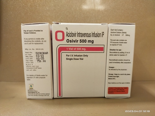 Aciclovir Intravenous Infusion - Liquid Injection, Dosage As Per Prescription, Store In Cool And Dry Place