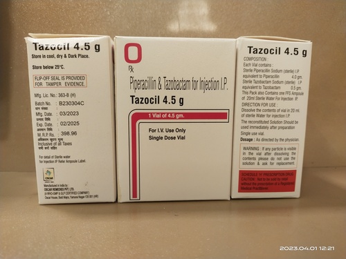 Piperacilin Tazobactam - Drug Type: Injection