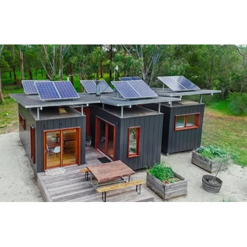 मेटल सोलर पैनल फैब्रिकेटेड कंटेनर