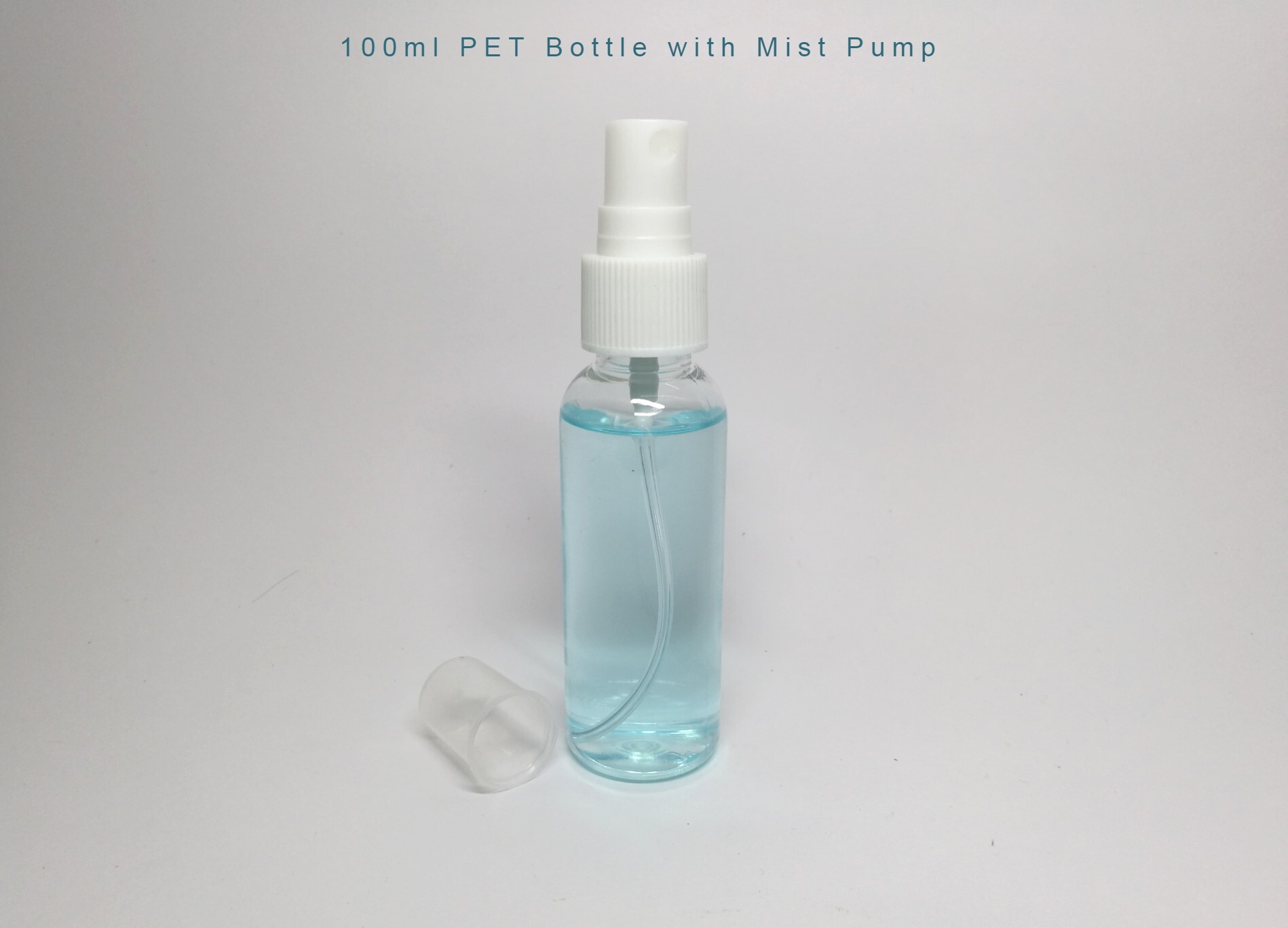 Mist Spray Pet Bottle - Plastic, 50-1000ml Capacity, Round Shape | Features: Mist Spray Pump, Ideal For Chemicals & Rose Water Applications