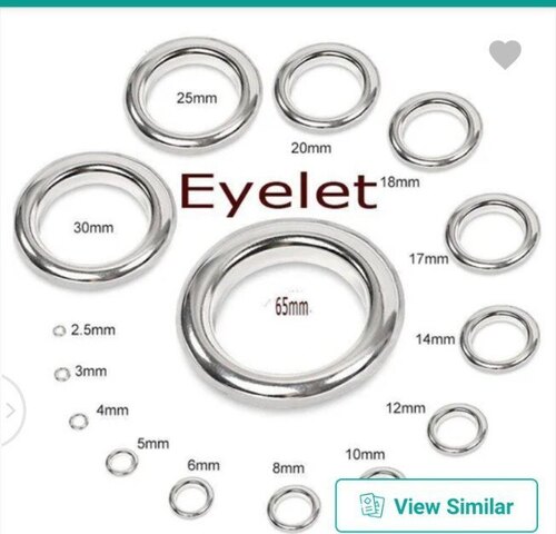 Shoe Eyelet - Color: Silver