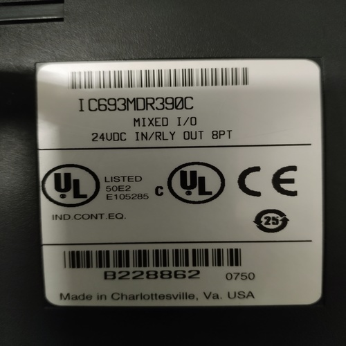 Ge Fanuc Ic693mdr390c Dc Input/output Relay Module - Durable Relay Module, Designed For Reliable Input/output Operations In Industrial Automation Systems