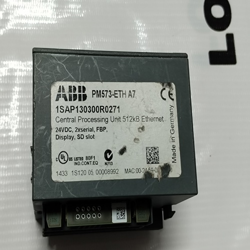 Abb Pm573-eth A7 1sap130300r0271 Plc Module