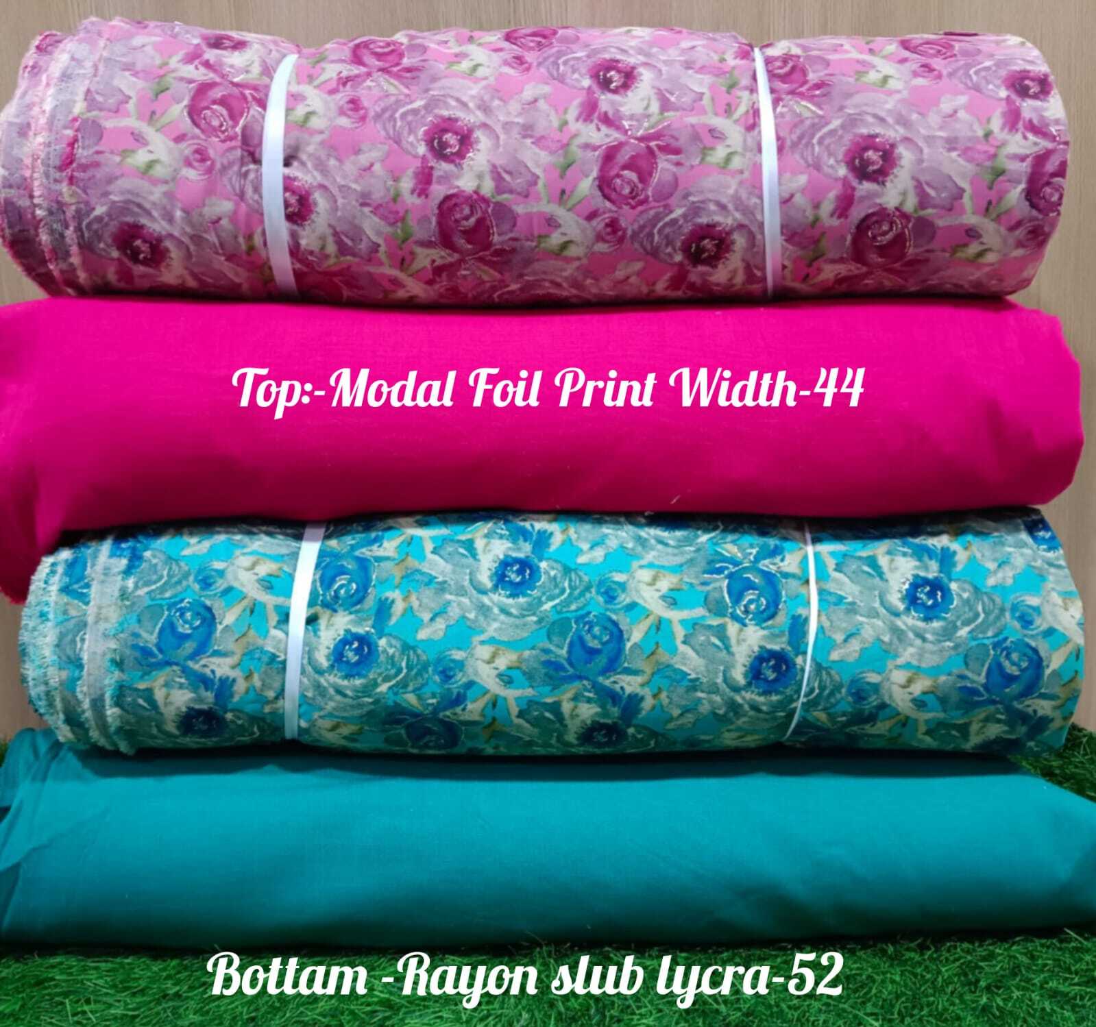 Print Fabric - Capsule Foil Print, 44 Meter Width Perfect For Kurti Design
