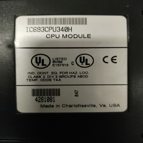 Ge Fanuc Ic693cpu340h Cpu Module