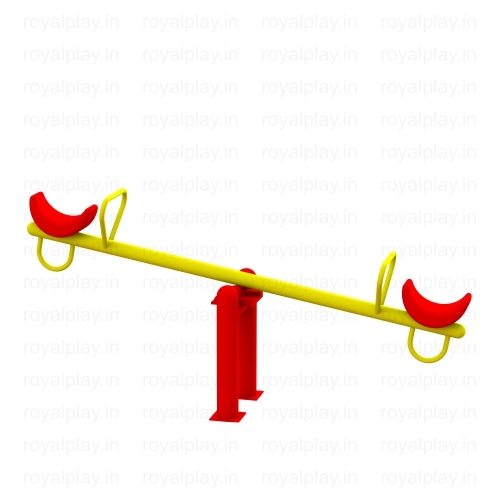 Two Seater Duck See Saw - Color: Yellow Red