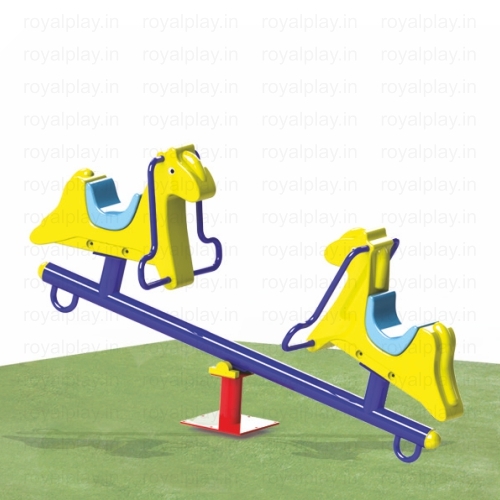 Two Seater Duck See Saw - Color: Yellow Red