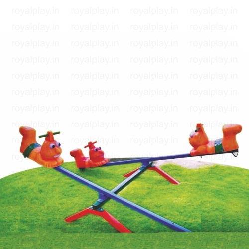 Four Seater See Saw - Color: Yellow Red