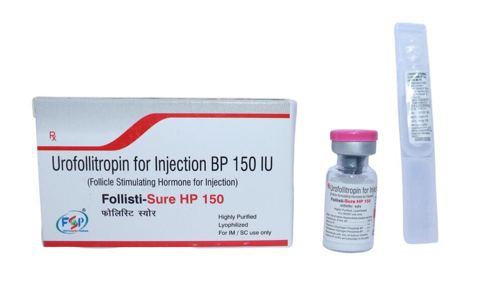 Follisti Sure HP Injection - 150 IU Liquid , Administered Under Medical Supervision for Female Infertility Treatment