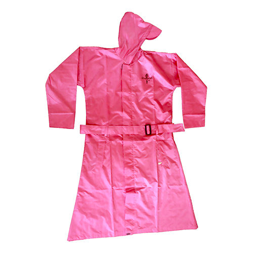 Different Available Ladies Pink Mannat Rain Coat