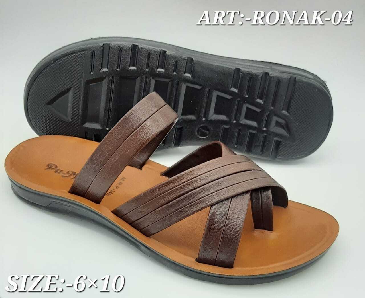 Ronak Pu Slipper - Pu Sole, Beautiful Pattern | Comfortable Wear, Crafted As Per Industry Norms And Parameters