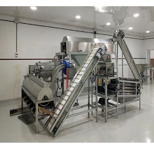 काजू काटने की लाइन की क्षमता: 100-200 किलोग्राम/घंटा