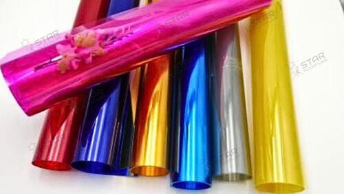 रंगीन पॉलिएस्टर रोल