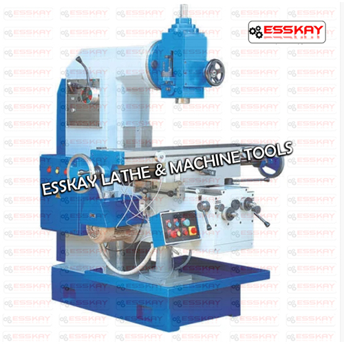 Industrial Geared Vertical Milling Machine - Color: Blue