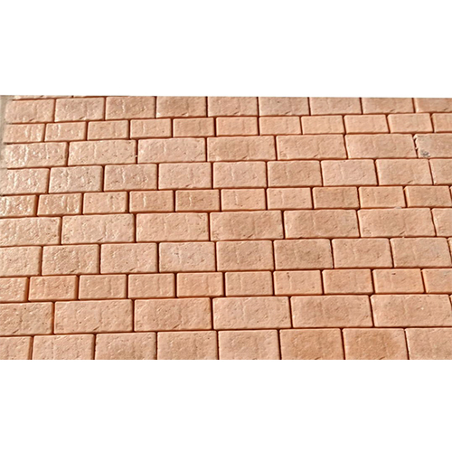 Orange Combi Cobbles Stone Finish Block - High-Quality Durable Cobblestones in Varying Sizes | Unique Orange and Gray Color Combination, Moisture Resistant