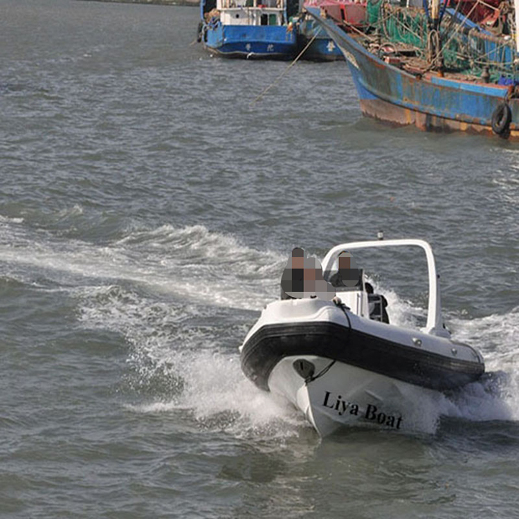 Liya 7.5m Semi Rigid Inflatable Boat With Center Console For Sale Capacity: 1800 Kg/hr