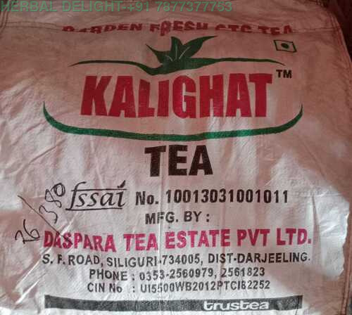 Kalighat Garden Fresh CTC Tea - Black Broken Tea, 30 Kilograms | Dried, Fresh Taste, Grade: BOP, BOPSM, BP, OF, PD, 1 Year Shelf Life