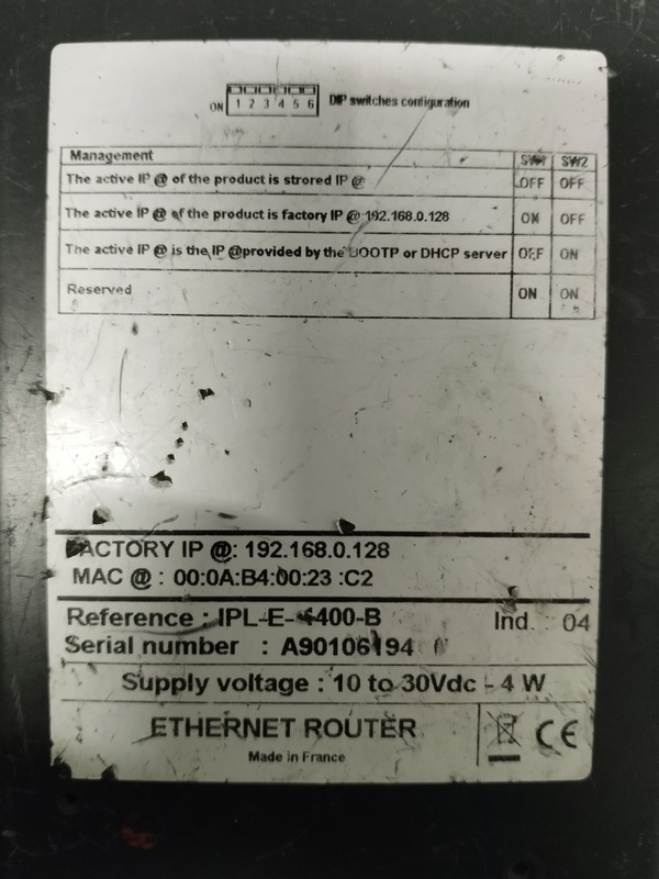 Etic 192.168.0.128 Ethernet Router