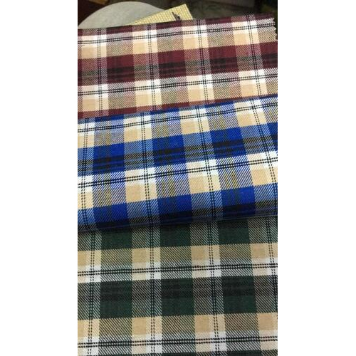 Check Shirting Fabric - Cotton, Quick Dry | Washable, Plain & Printed Patterns for Versatile Textile Use