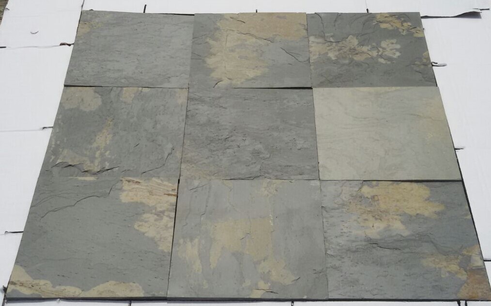 Indian Autumn Rustic Slate Stone - 30x30cm To 60x60cm Sizes | Durable, Natural Split Finish, Rusty Color