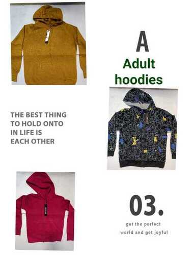 Imported Second Hand Used Adult Hoodies - Cotton Blend, Various Sizes, Mustard Color | Comfort, Warmth, Bulk Sales, On-Time Delivery, Casual Wear
