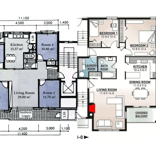 लेआउट के लिए वास्तुकला योजना सेवाएं