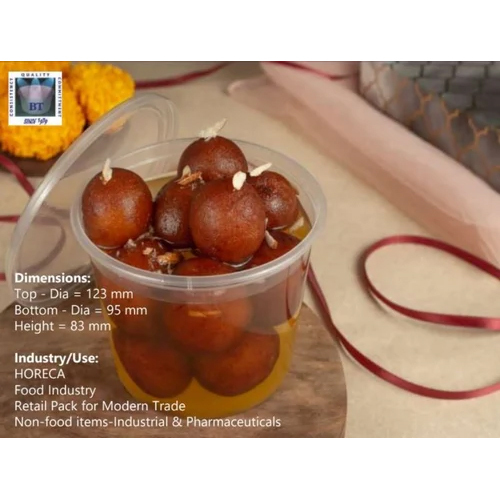 पारदर्शी 675 Ml टेम्पर प्रूफ कंटेनर