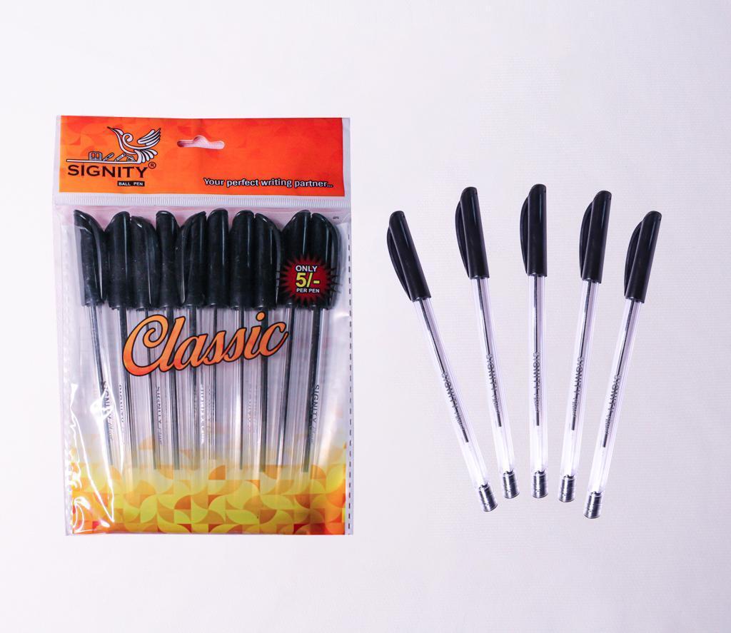 Ball Pen - Plastic Material , Refillable Design With Smooth Hi-quality Blue, Black, And Red Ink For Effortless Writing In School And Office
