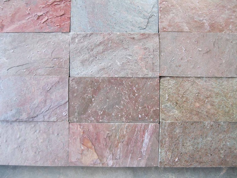Indian Copper Quartzite Slate Stone Tiles - Size: 30x30