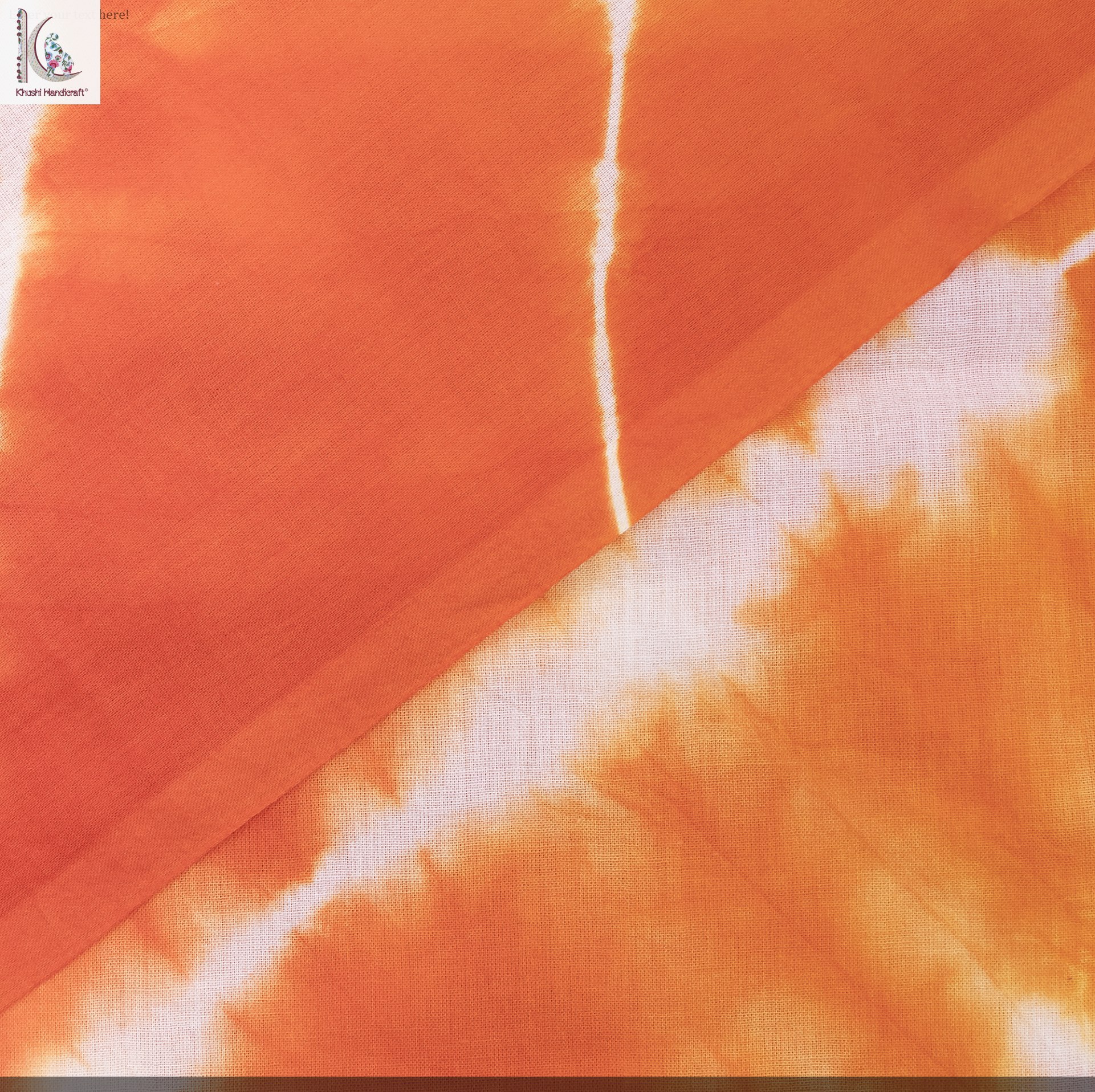 Orange Tie Dye Fabric