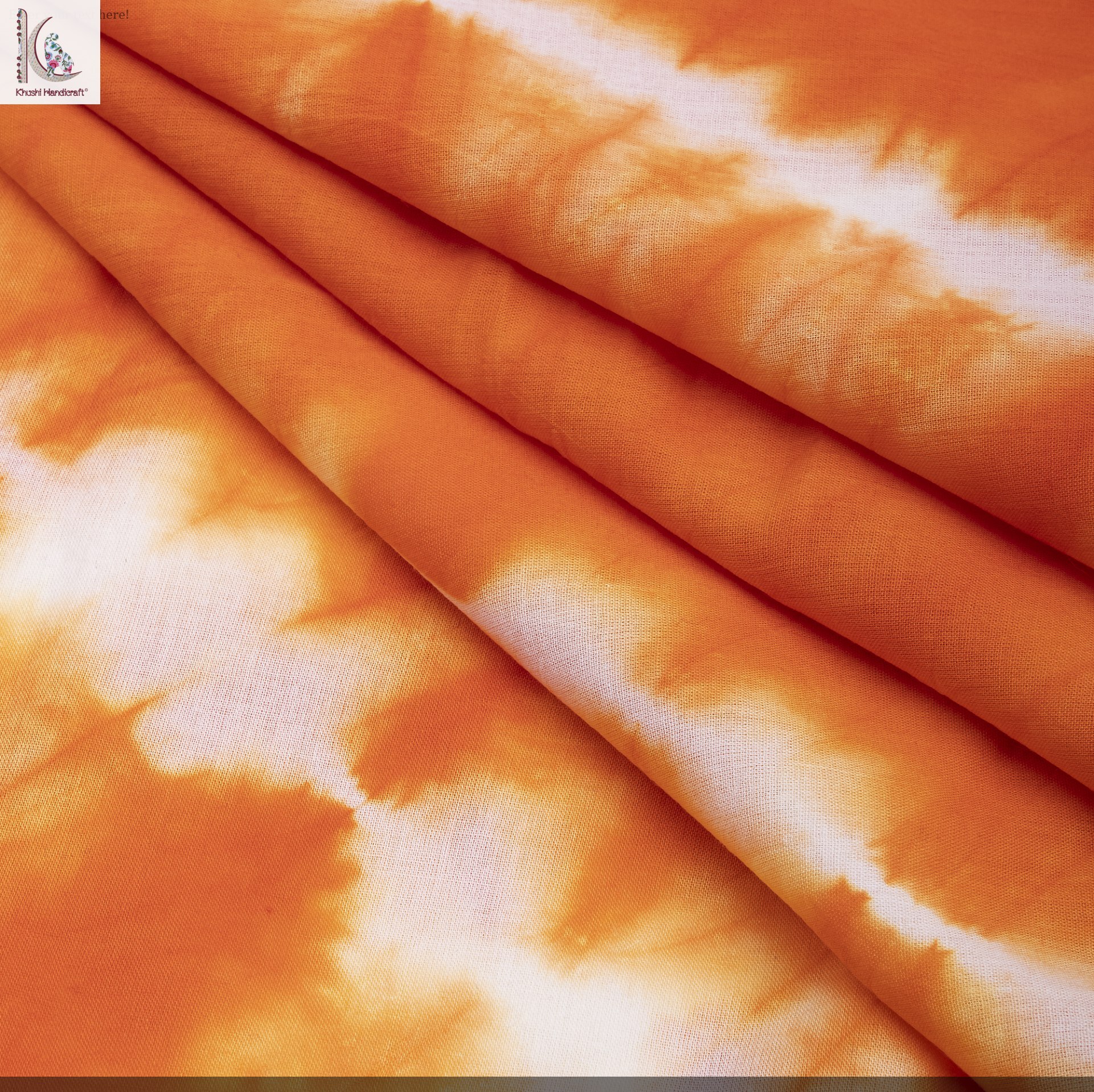 Orange Tie Dye Fabric