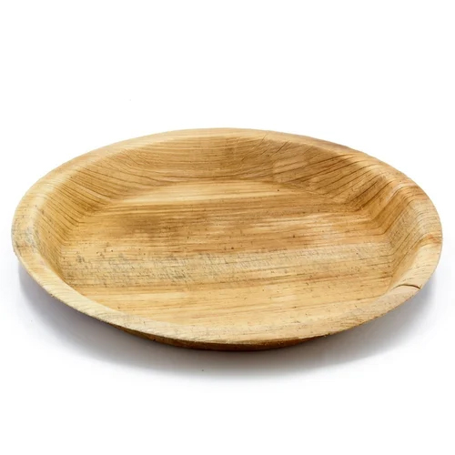 8 Inch Areca Leaf Plate - Areca Leaf Material, Various Sizes Available | Eco-friendly, Biodegradable, Suitable For Parties And Events