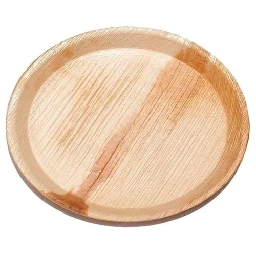 8 Inch Areca Leaf Plate - Areca Leaf Material, Various Sizes Available | Eco-friendly, Biodegradable, Suitable For Parties And Events