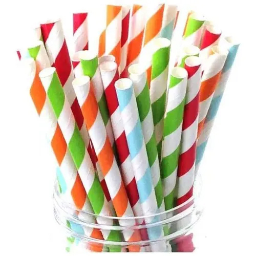 Colored Paper Straws - High Quality Paper, Available In Various Sizes & Colors | Durable, Non-toxic, 100% Biodegradable, Easy To Clean, Reusable