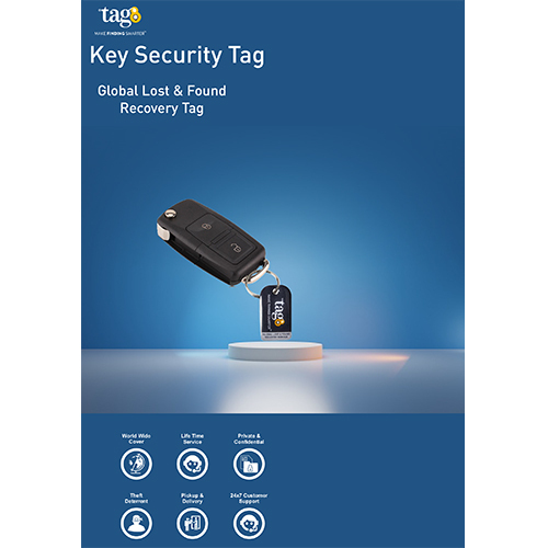Key Security Tag - High-Quality PP Material, Modern Design | No Adhesive Required for Easy Installation, Ideal for Commercial Use